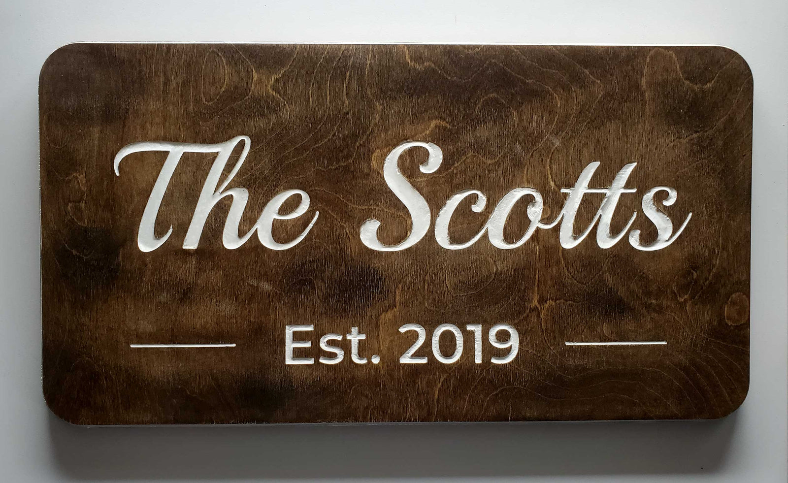 Custom Wooden Name Sign